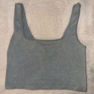 Light Blue Crop Top